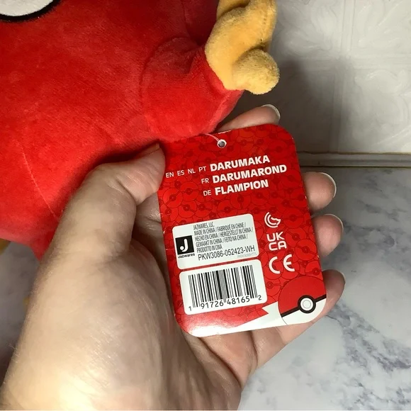 < NEW 2023 Pokémon 8” Darumaka Plushie > - Picture 3 of 5